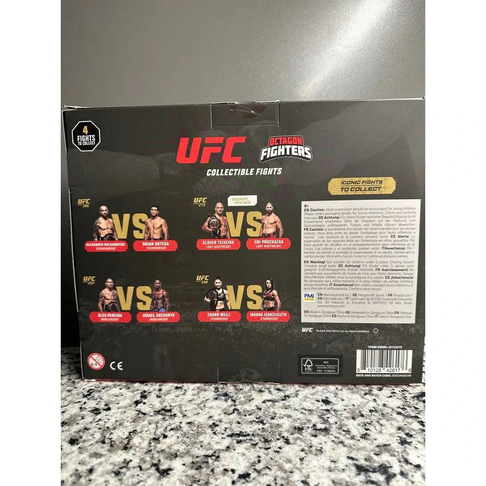PMI UFC Collectible Fights Octagon Fighters Collectible‎ Fights 8 Figurines Set